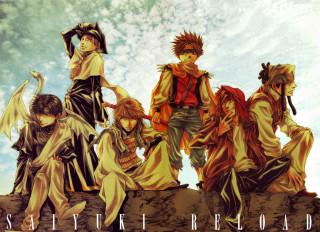 Anime characters sitting rock sase - a rock together free wallpaper