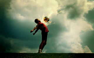 Man throwing ball firework effect - a ball in the air free wallpaper