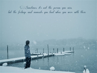 Person snow pier water quote - the person free wallpaper
