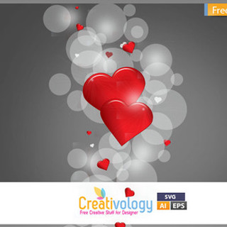 Red heart gray background freebied - anthony devas free wallpaper for tablet