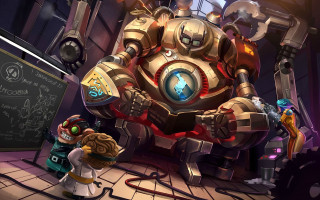 Cartoon character giant robot chalkboard 2 - a chalkboard free wallpaper for desktop