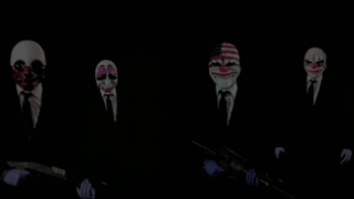 Masked people gun hands group - mask free wallpaper