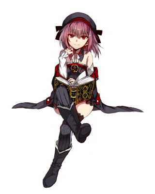 Girl pink hair hat sitting - steampunk free wallpaper for mobile