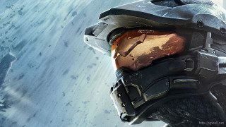 Man helmet goggles snowy landscape - halo free wallpaper for desktop