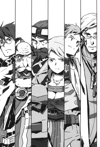 Anime characters lined up background - a line free wallpaper for mobile