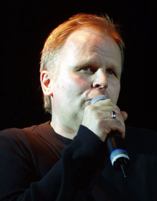 Man microphone black shirt looking - a microphone free wallpaper for mobile