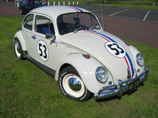 White vw bug number 55 - charles schulz free wallpaper