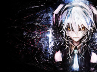 Anime character long hair tie 2 - orphism free wallpaper