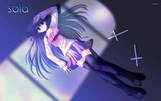 Girl dress boots flying hair - dynamic lighting free wallpaper