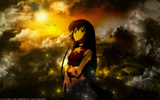 Woman field sword sky clouds - her hand and a sky background free wallpaper for desktop