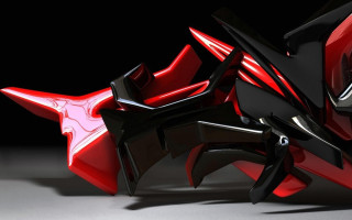 Red black abstract car helmet - zbrush free wallpaper