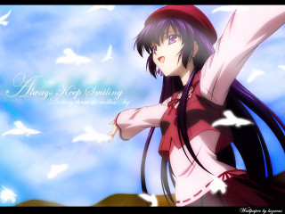 Girl long hair red hat - a red hat free wallpaper