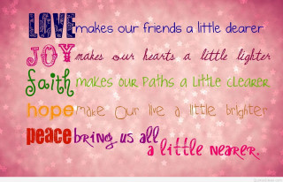Pink background quote little girl - love free wallpaper for desktop