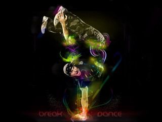 Man handstand neon light black - a handstand free wallpaper