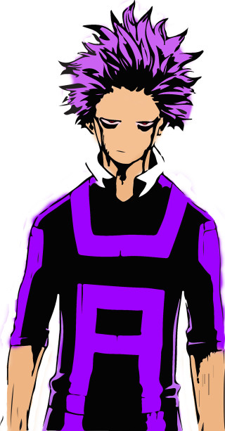 Purple haired man anime expressionism - purple hair free wallpaper for mobile