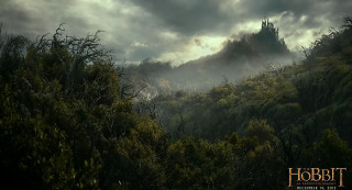 Dark forest castle fog mystical - a castle in the background free wallpaper