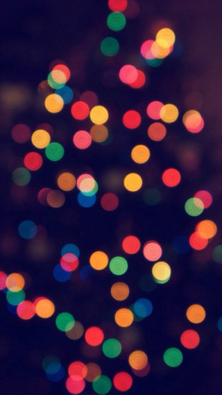 Blurry christmas tree multicolored lights - bouchta el hayani free wallpaper for mobile