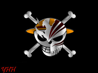 Skull hat swords pirate flag - anime free wallpaper for desktop