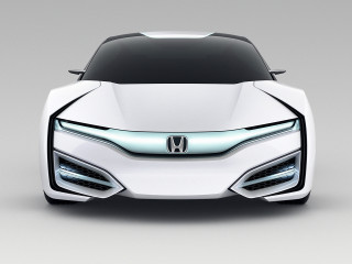 White futuristic car hood lights - a hood free wallpaper for desktop