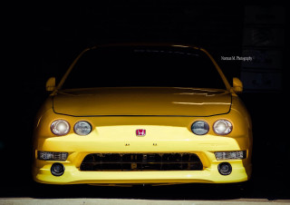 Yellow car garage lights on - its light free wallpaper for desktop