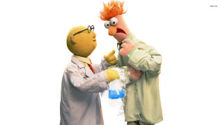 Man lab coat costume talking - beak free wallpaper for desktop