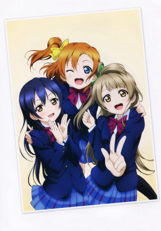 Schoolgirls kyoto animation polaroid group - a polaroid photo free wallpaper for mobile