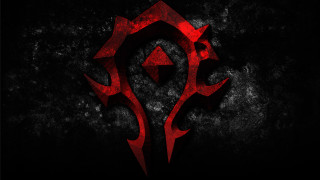 Red black logo dark background 5 - the bottom of the logo free wallpaper