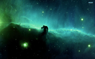 Horse space stars dust galaxy - star and dust free wallpaper