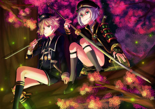 Anime characters tree branch woods - firefly free wallpaper