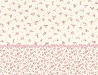 Pink white wallpaper pink flowers - the bottom of the wall free wallpaper