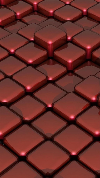 Red background square tiles red 2 - a red light free wallpaper for mobile