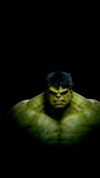 Hulk avengers black background green - free 3d render wallpaper