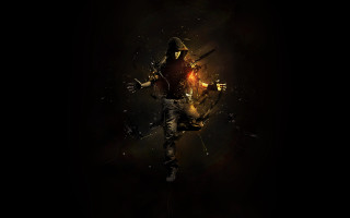 Man gun hat running dark - a gun and a hat free wallpaper