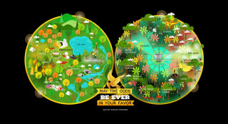 World map animals plants nature 2 - a map of the world free wallpaper
