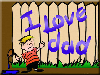 Cartoon boy fence i love - chalk art free wallpaper for desktop