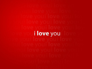 Red background i love you - free hearts wallpaper