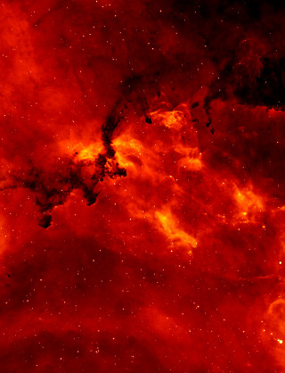 Red yellow star field black - free stars wallpaper for mobile