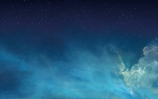 Blue cloud stars sky above - eden box free wallpaper