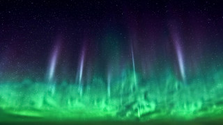 Green purple aurora borealis sky 5 - aurora free wallpaper