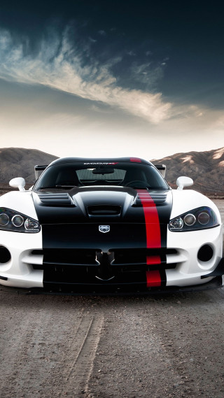 White black sports car mountains - a road free wallpaper for mobile