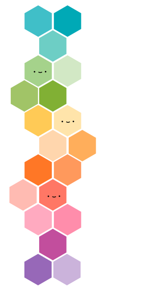 Colorful hexagonal pattern pastel dots - the middle of it free wallpaper for mobile