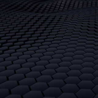 Black background hexagonal tiles pattern - the center of the image free wallpaper for tablet