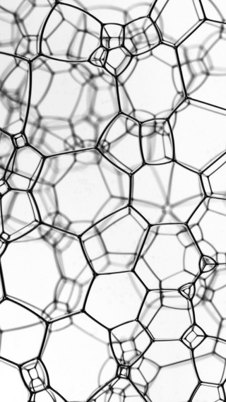 Hexagonal pattern closeup black white - anish kapoor free wallpaper