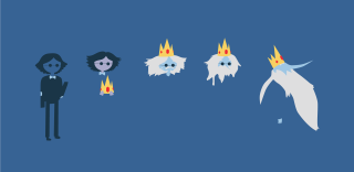 Ghost group characters phone smile - one person holding free wallpaper