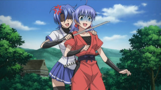 Anime characters woods swords holding - their hand free wallpaper for desktop