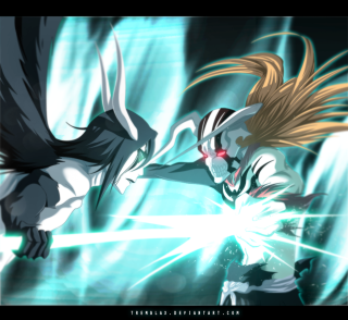 Light saber fight anime wings - the back free wallpaper for tablet