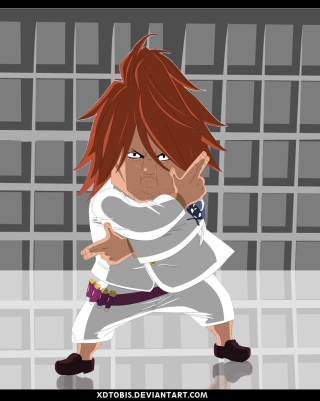 Cartoon character running arms crossed - the side free wallpaper for mobile