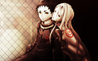 Anime couple fence target standing - a fence free wallpaper