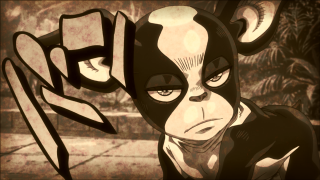 Cartoon character mask knife serious - a mask free wallpaper