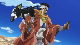 Man cat shoulder pointing air - menacing free wallpaper